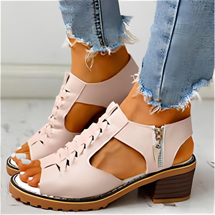 Gracelynn | Orthopädische Sandalen für Damen mit Blockabsatz