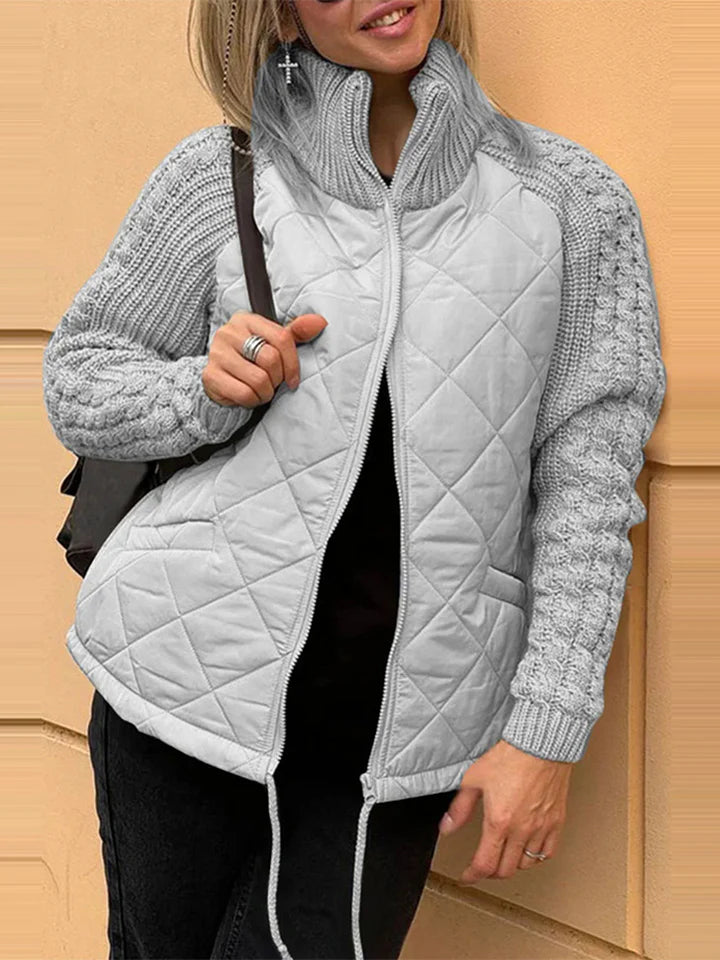 Blight | Lässige Patchworkjacke mit Reißverschluss