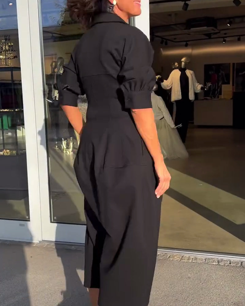 Kianna | Bequemes Langes Kleid