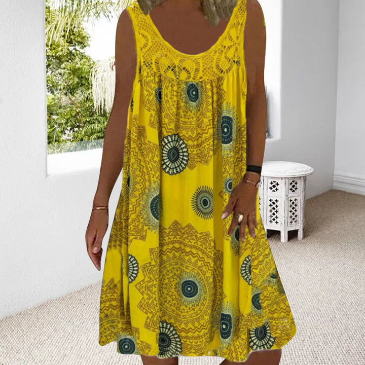 Padie | Lässiges sommerliches ärmelloses Kleid