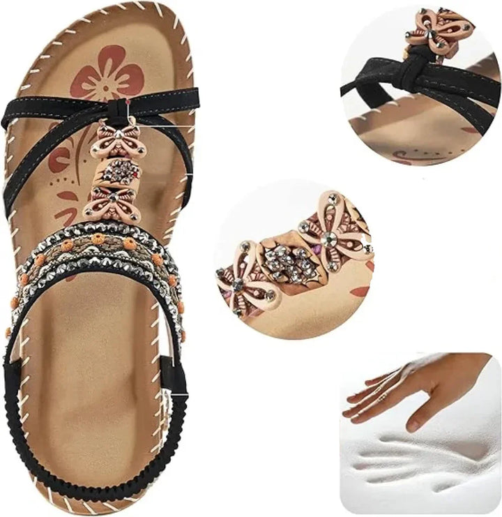 Lilay | Elegante Orthopädische Blüten Sandalen