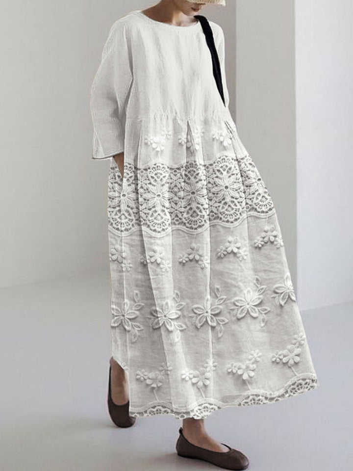Ember | Spitzenbedrucktes Kleid