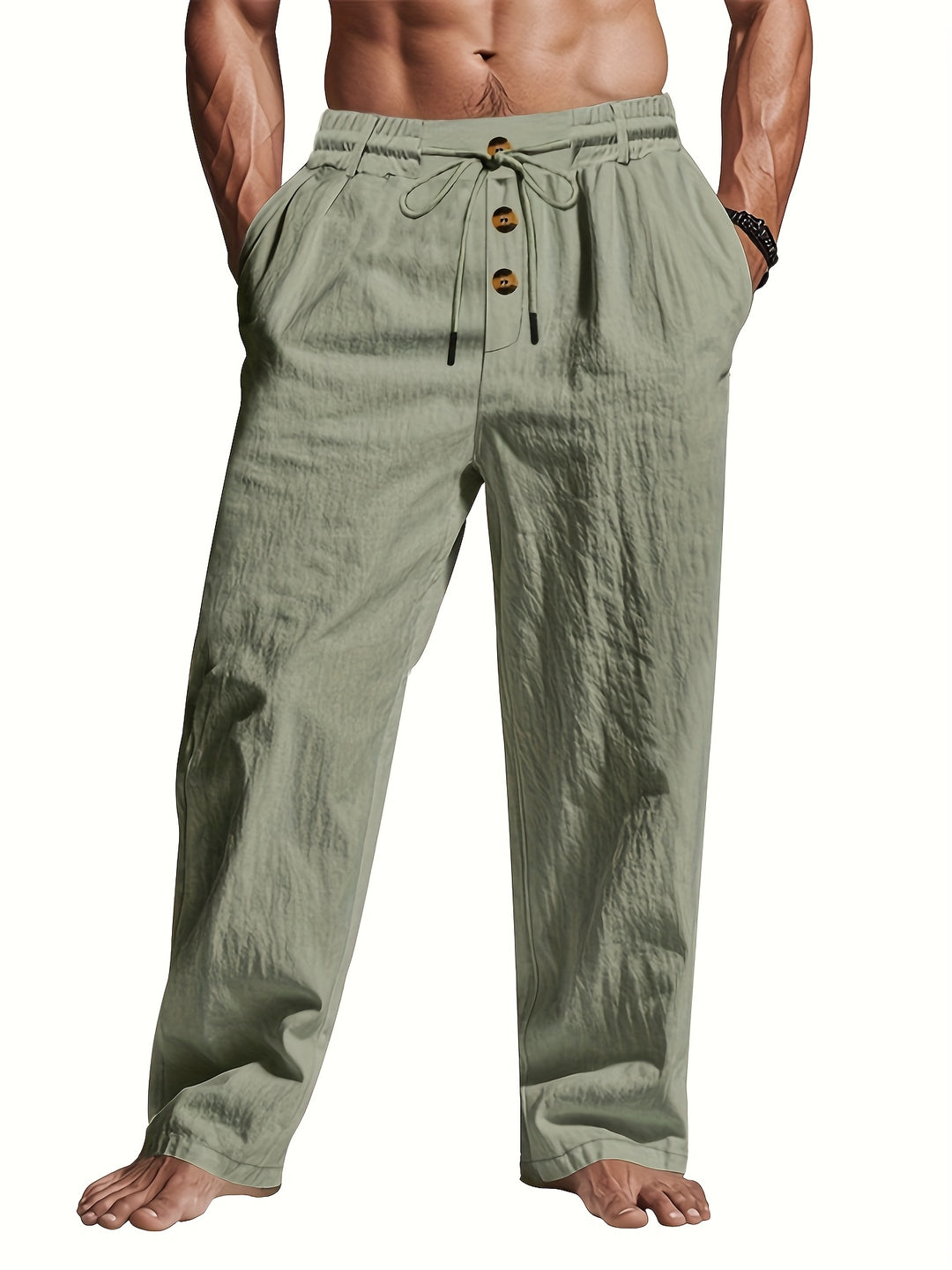 Harry | Leinenhose mit Kordelzug