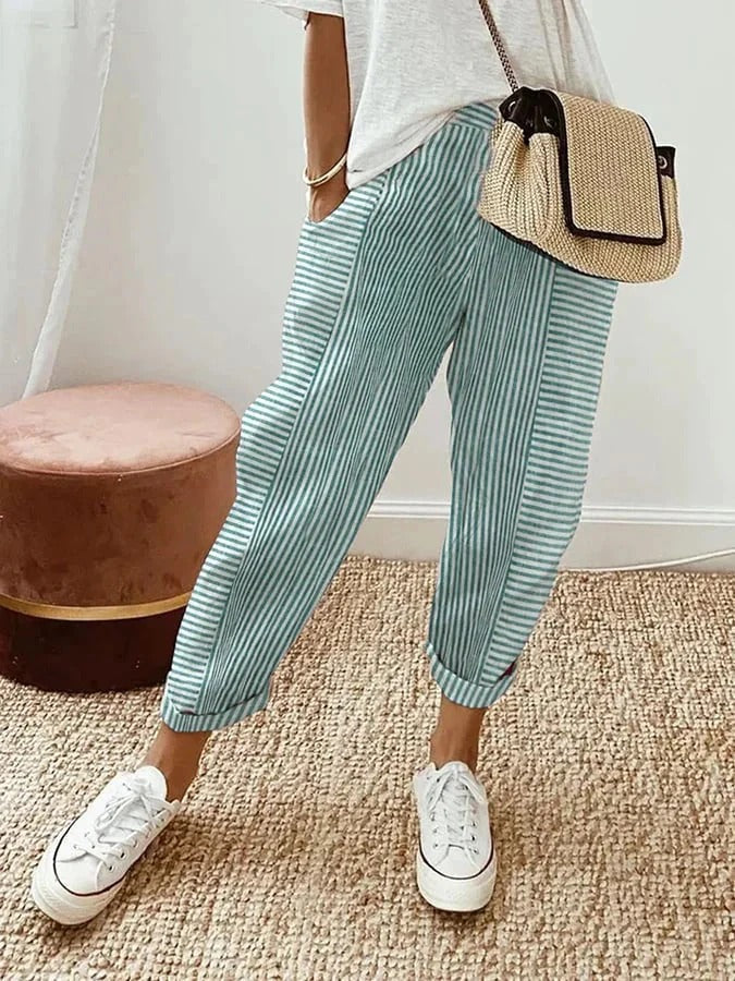 Matthea | Gestreifte lockere Hose
