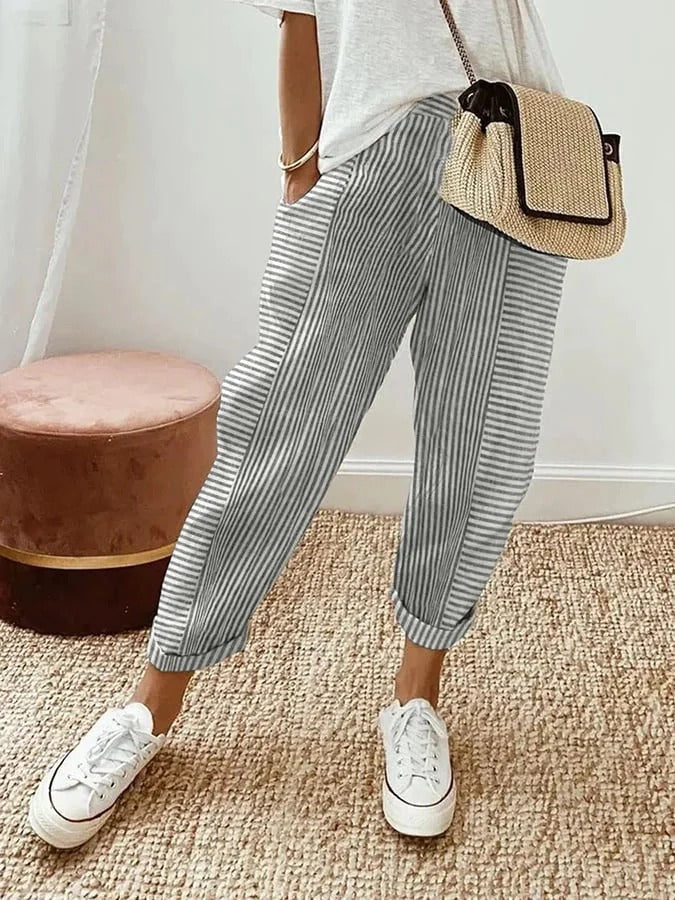 Matthea | Gestreifte lockere Hose
