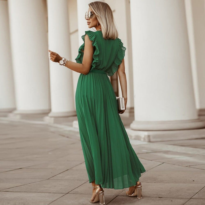 Elouisez | Kleid mit V-Ausschnitt