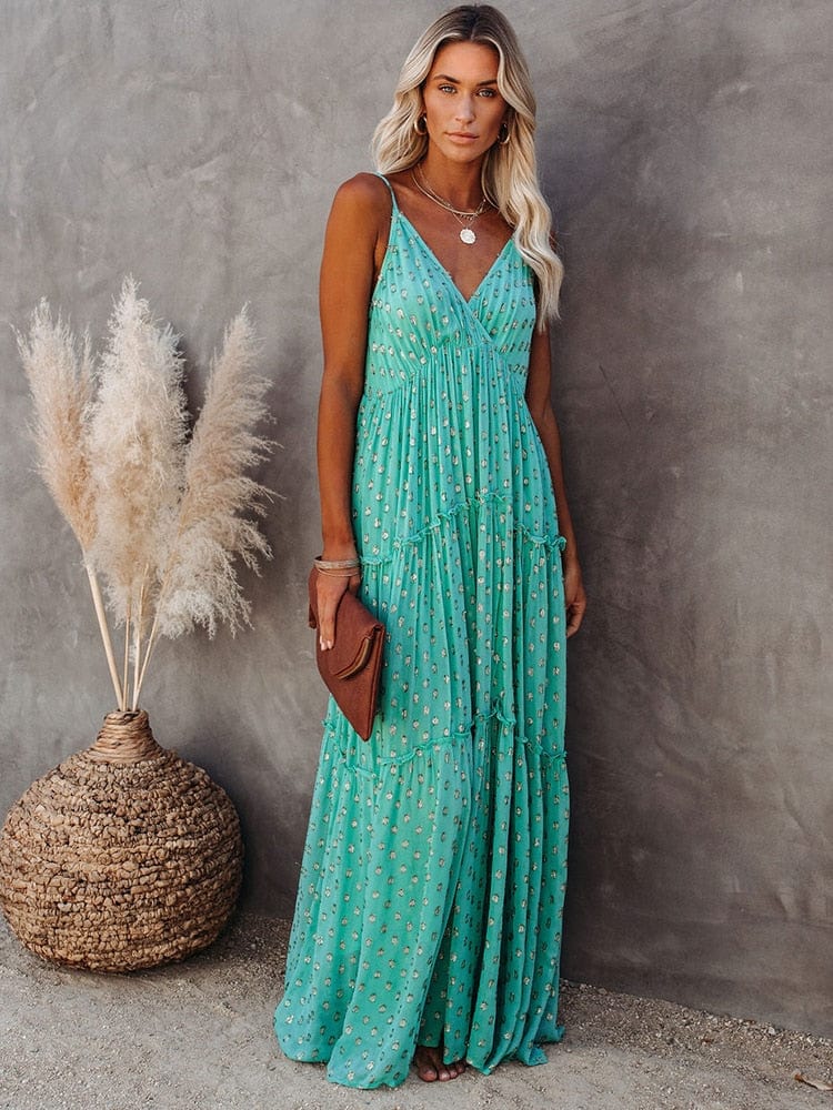 Morgan | Maxikleid mit V-Ausschnitt