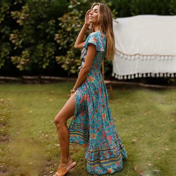 Lucille | Maxikleid mit hohem Schlitz
