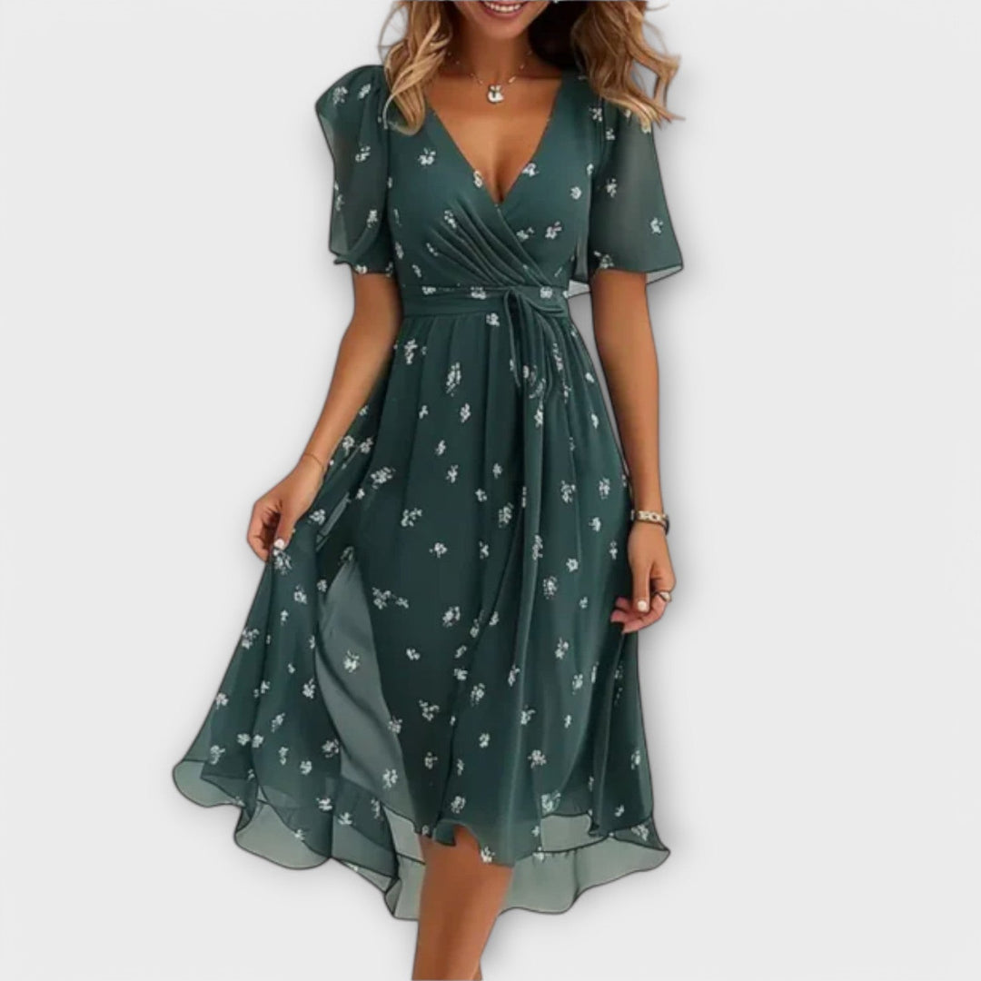 Laiya | Lässiges V-Ausschnitt-Kleid