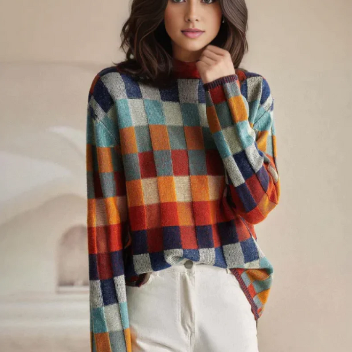 Shannen | Bunter Strickpullover
