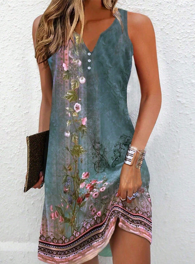 Jazmine | Bequemes ärmelloses Minikleid