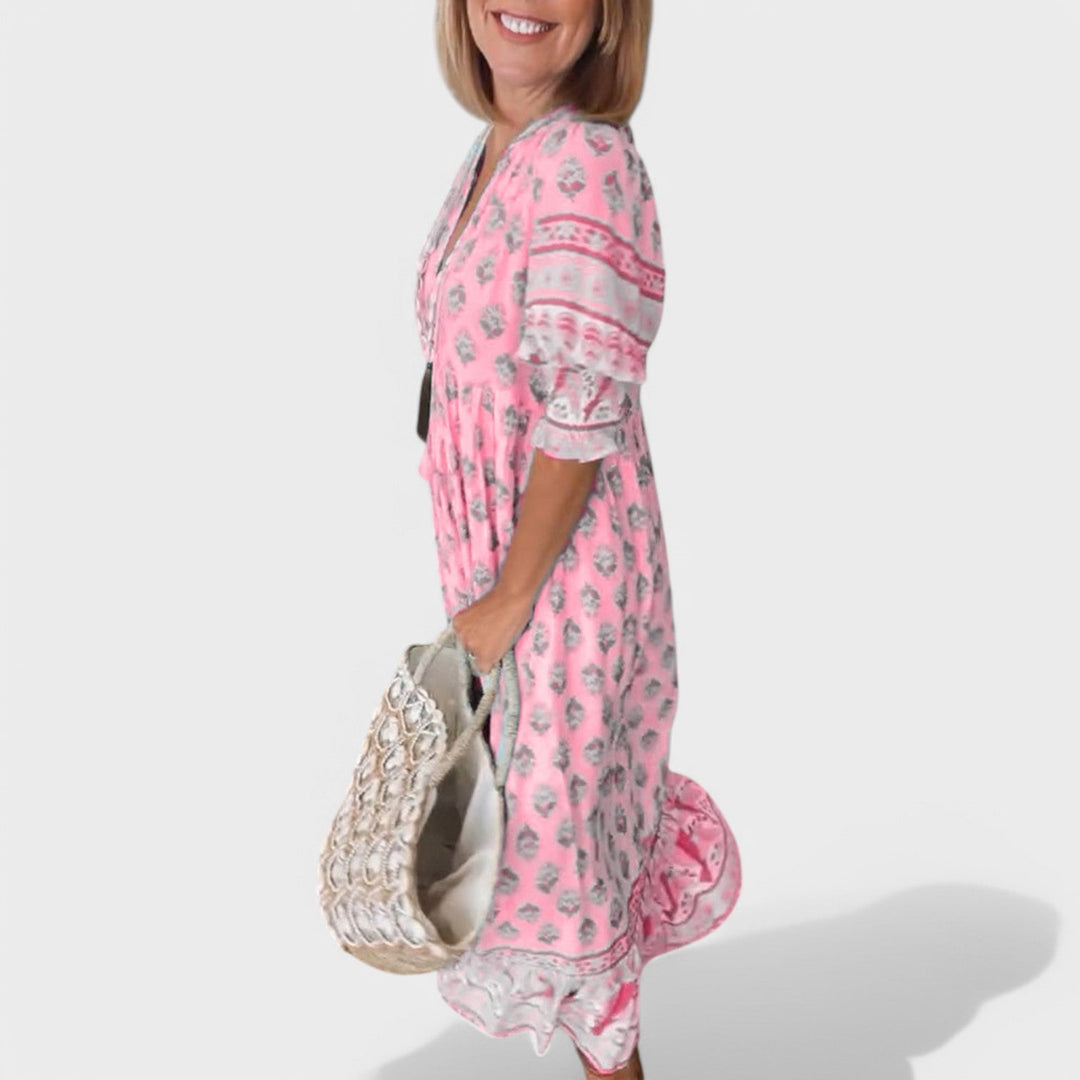 Addilynn | Kleid mit V-Ausschnitt und A-Linien-Silhouette