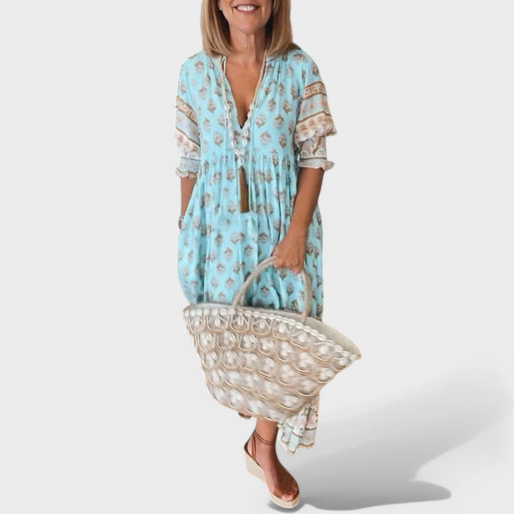 Addilynn | Kleid mit V-Ausschnitt und A-Linien-Silhouette