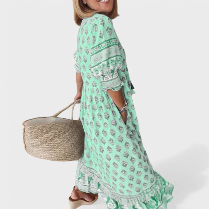 Addilynn | Kleid mit V-Ausschnitt und A-Linien-Silhouette