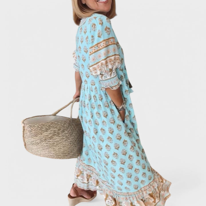 Addilynn | Kleid mit V-Ausschnitt und A-Linien-Silhouette