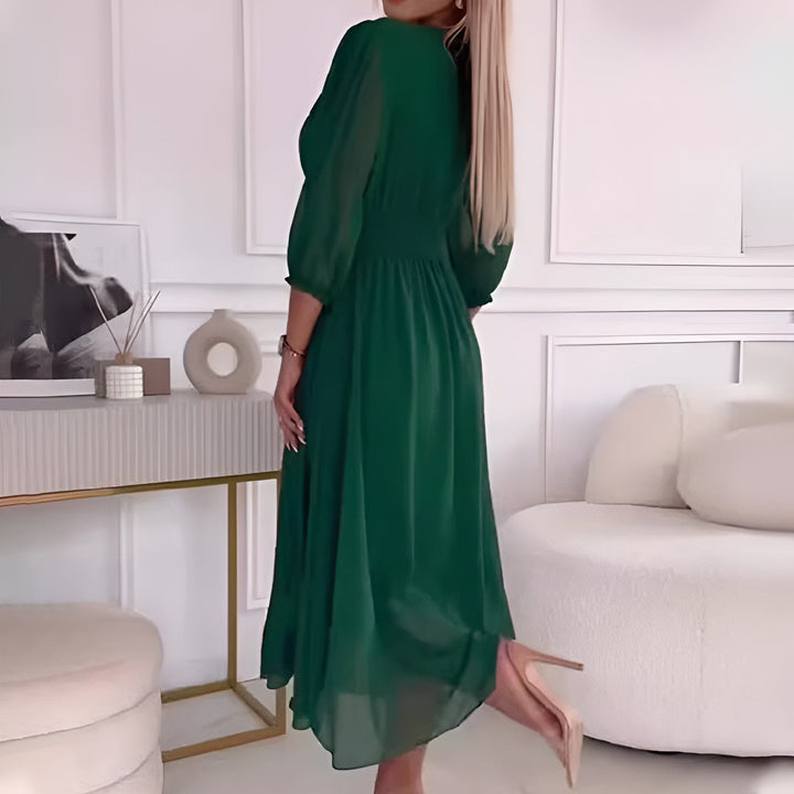 Almerra | Leichtes Seidiges Chiffonkleid