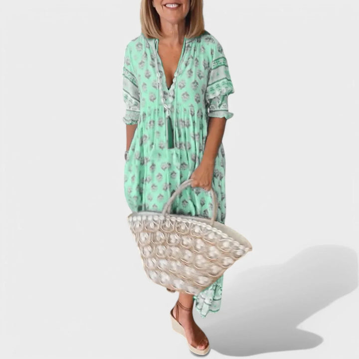 Addilynn | Kleid mit V-Ausschnitt und A-Linien-Silhouette