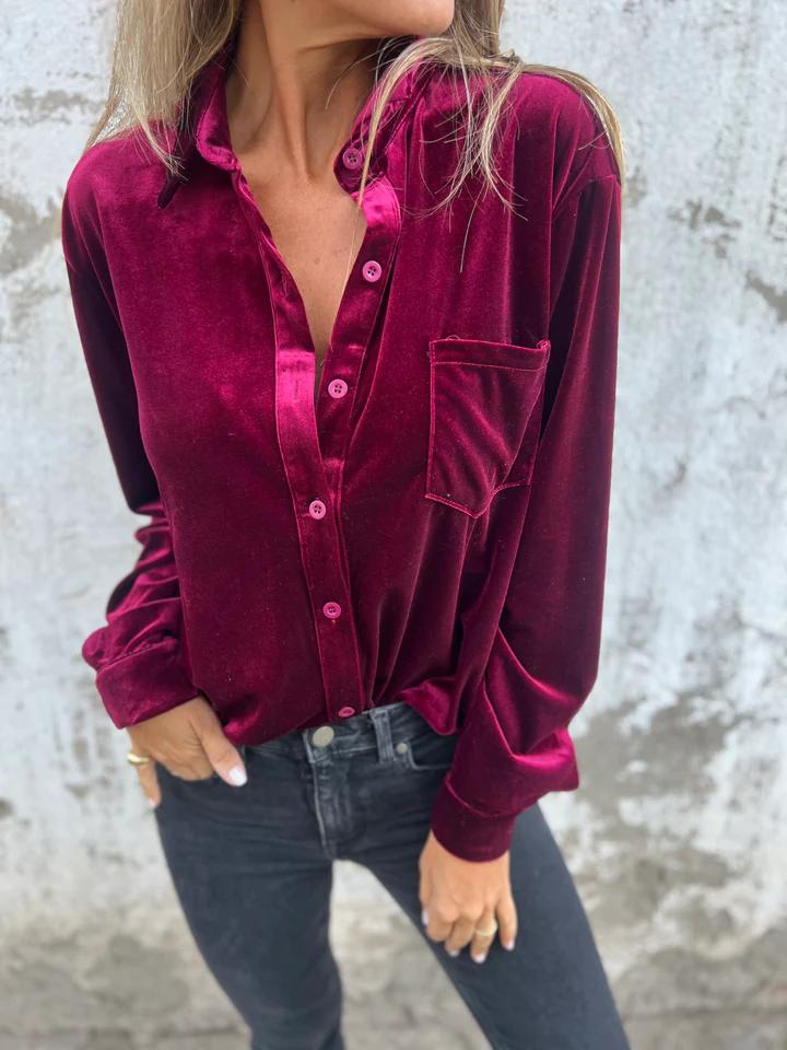 Armani | Bluse Aus Samt