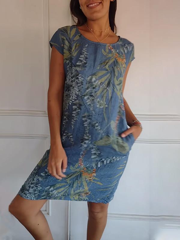 Yusra | Lässiges Bedrucktes Kleid