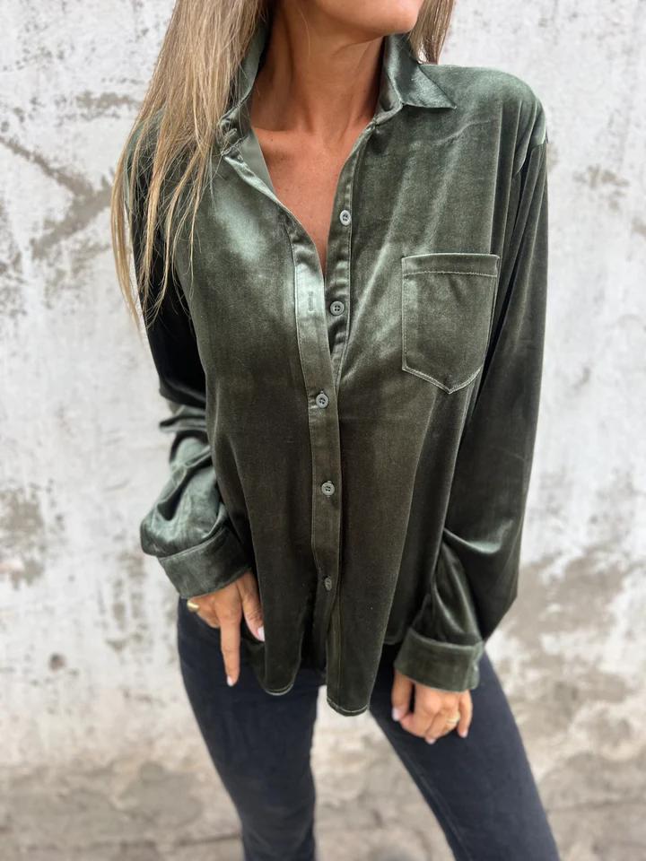Armani | Bluse Aus Samt