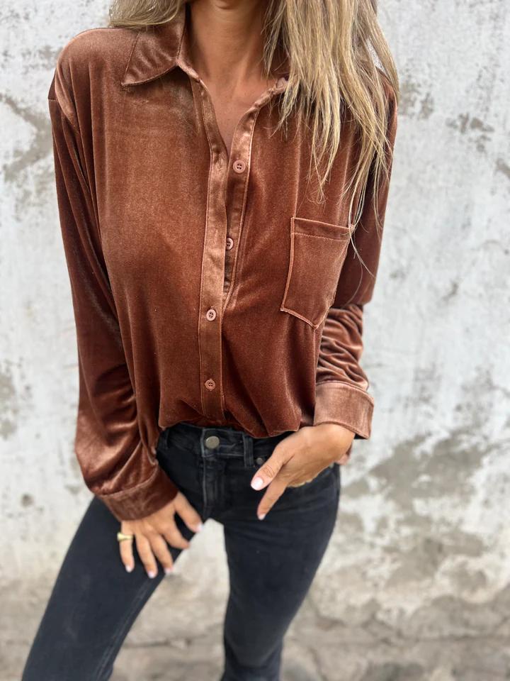 Armani | Bluse Aus Samt
