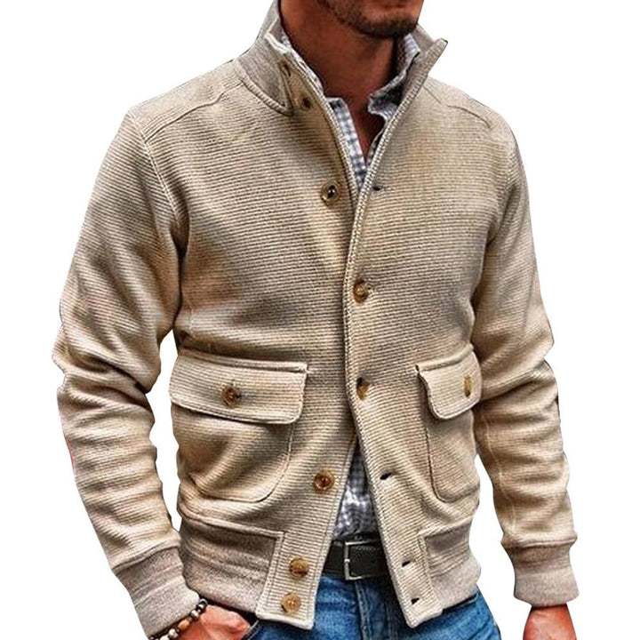 Anthon | Herrenjacke mit Stehkragen in Unifarbe
