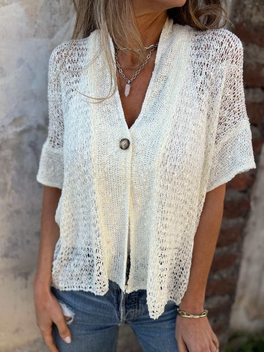 Yvon | Elegantes Texturiertes Top