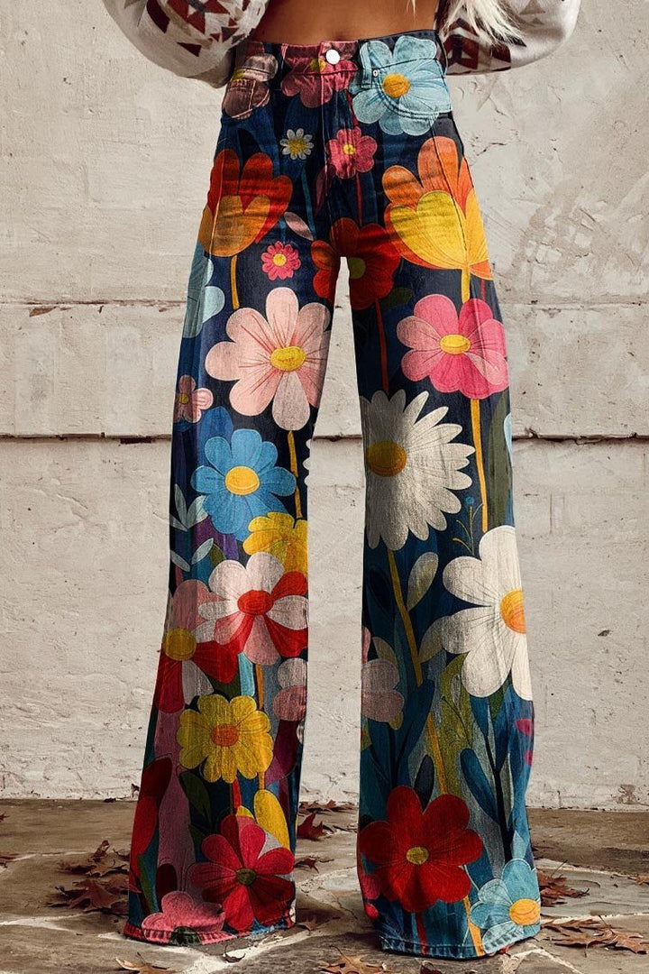 Cali | Boho Vintage Blumenhose