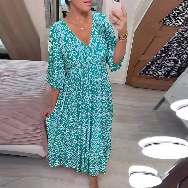 Brylee | Luftiges Sommerkleid mit V-Ausschnitt