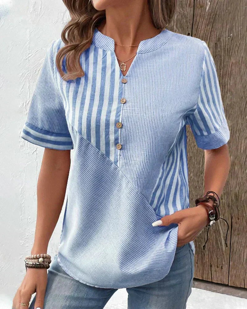 Reyna | Weiche gestreifte Bluse