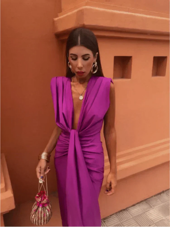 Bernadette | Elegantes Drapiertes Kleid