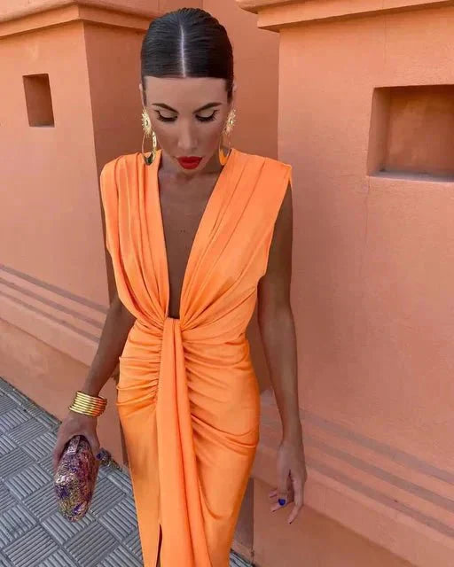 Bernadette | Elegantes Drapiertes Kleid