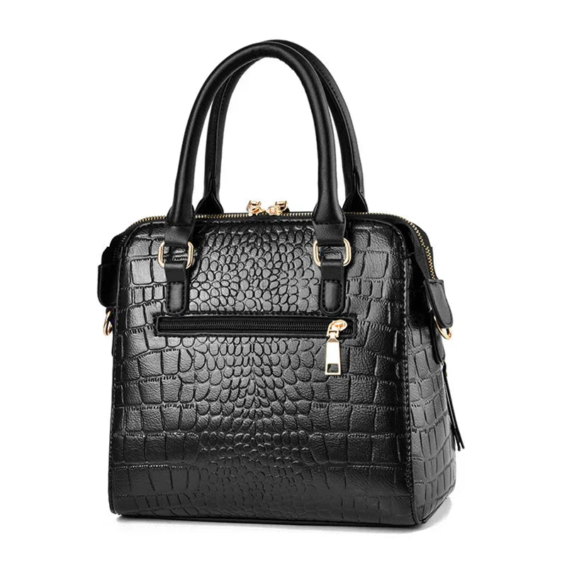 Ran | Handtasche mit Krokodilprägung