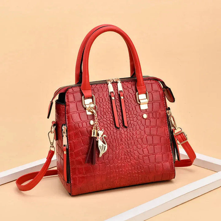 Ran | Handtasche mit Krokodilprägung