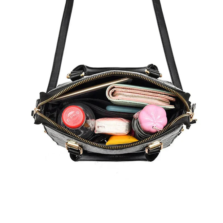 Ran | Handtasche mit Krokodilprägung