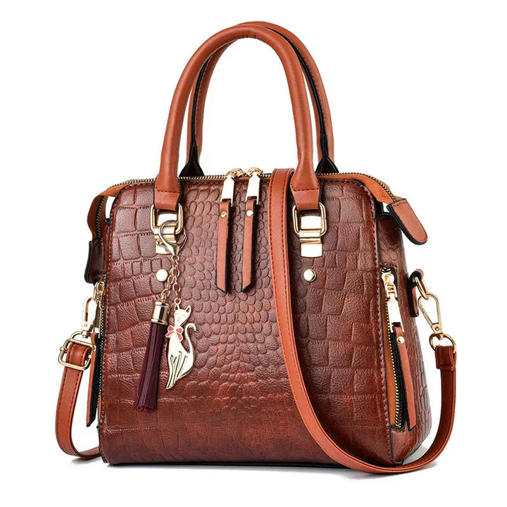 Ran | Handtasche mit Krokodilprägung