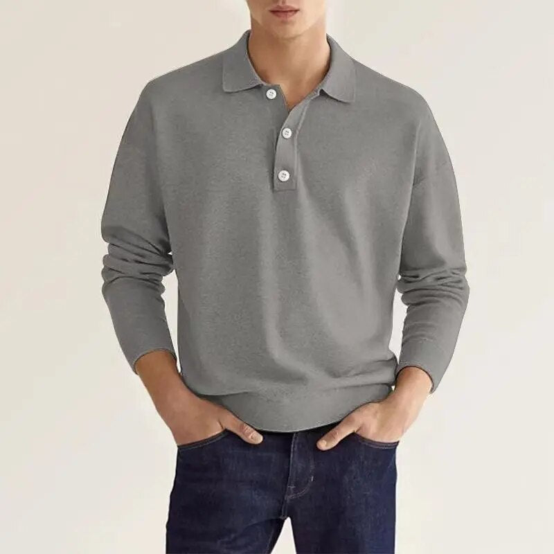 Raymond | Elegantes Herren-Poloshirt mit langen Ärmeln