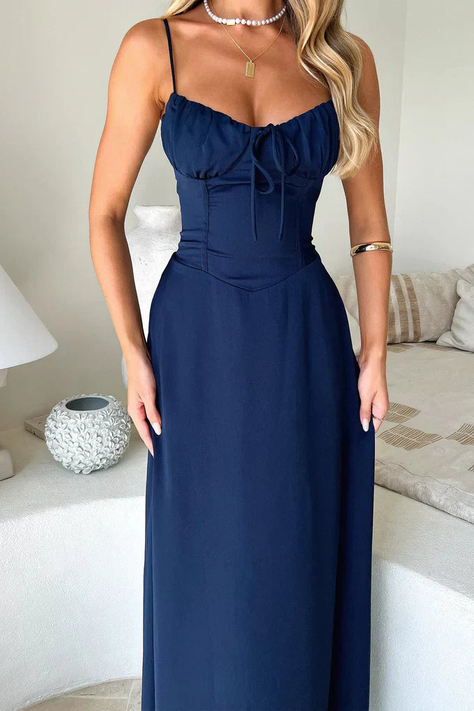 Cambie | Elegantes Maxikleid mit Spaghettiträgern