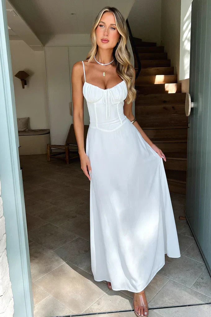 Cambie | Elegantes Maxikleid mit Spaghettiträgern