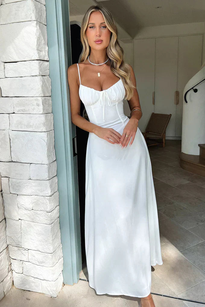 Cambie | Elegantes Maxikleid mit Spaghettiträgern