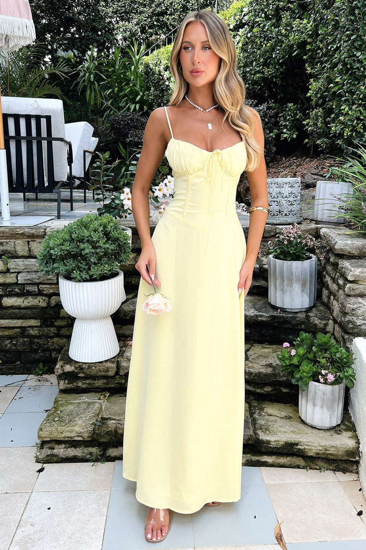Cambie | Elegantes Maxikleid mit Spaghettiträgern