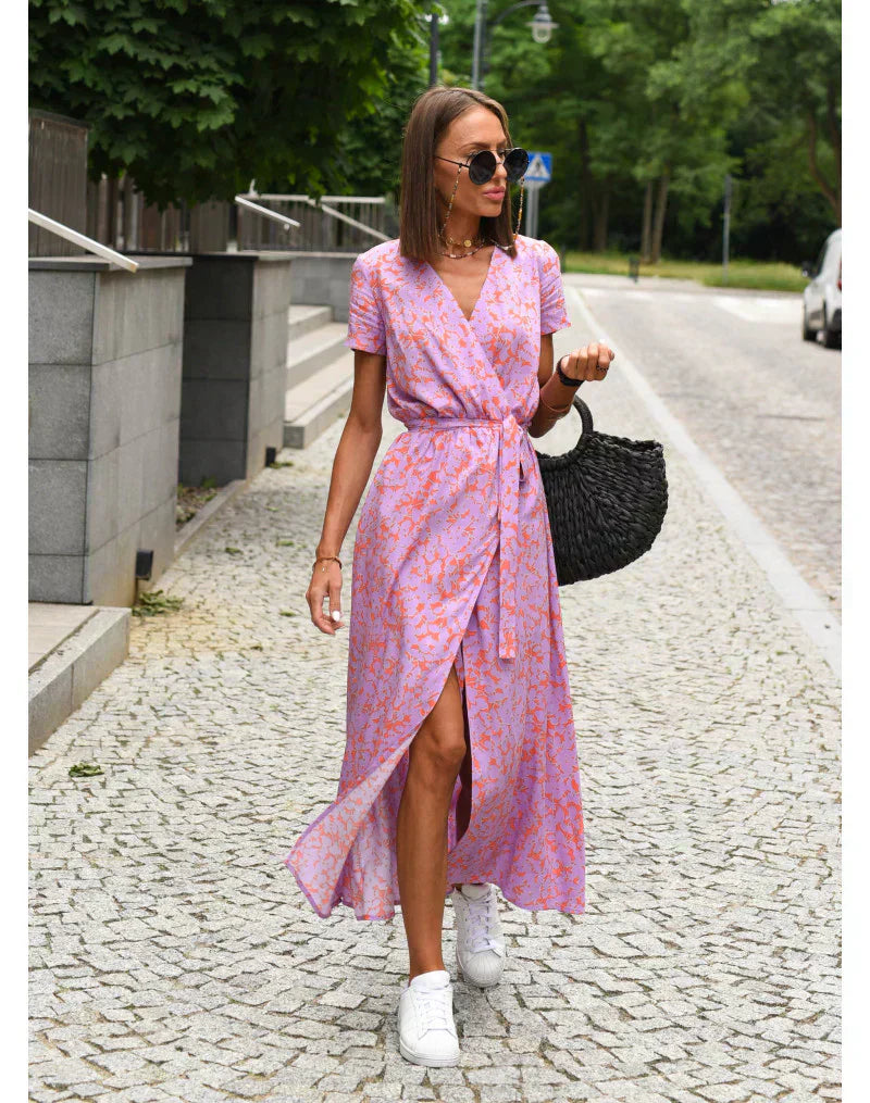 Baylin | Elegantes Kleid mit V-Ausschnitt