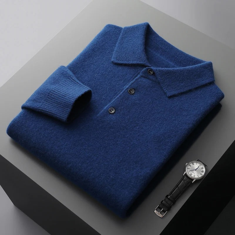 Tobias™ | Kaschmir Polo Business Pullover