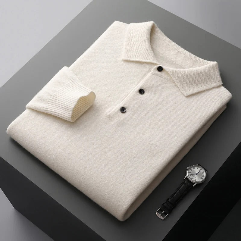 Tobias™ | Kaschmir Polo Business Pullover