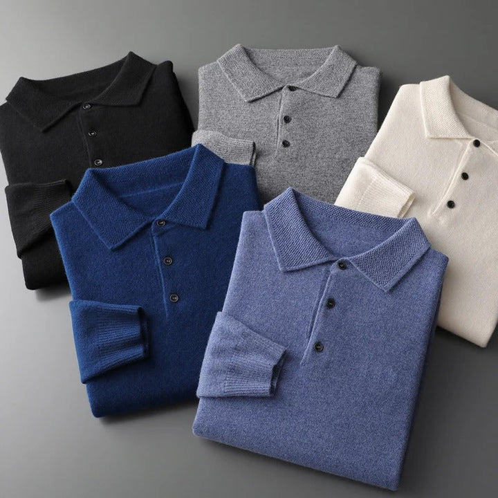 Tobias™ | Kaschmir Polo Business Pullover