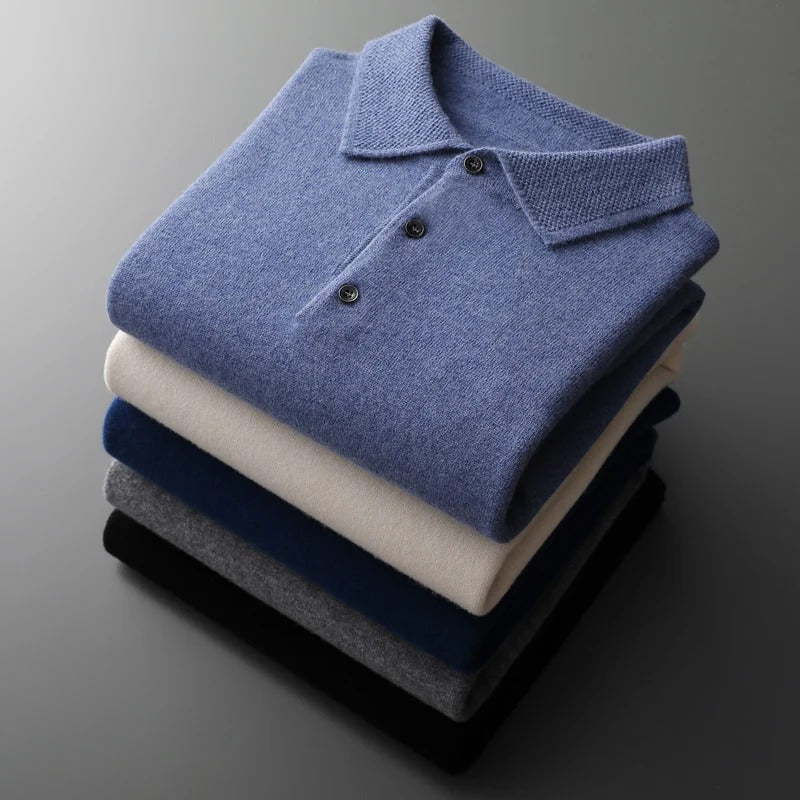 Tobias™ | Kaschmir Polo Business Pullover