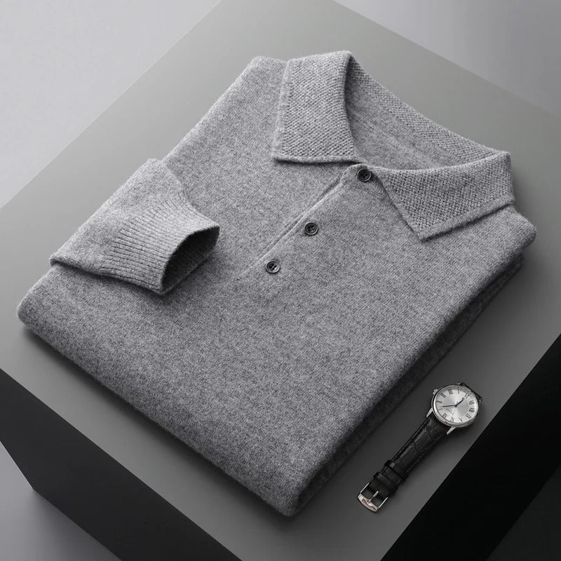 Tobias™ | Kaschmir Polo Business Pullover