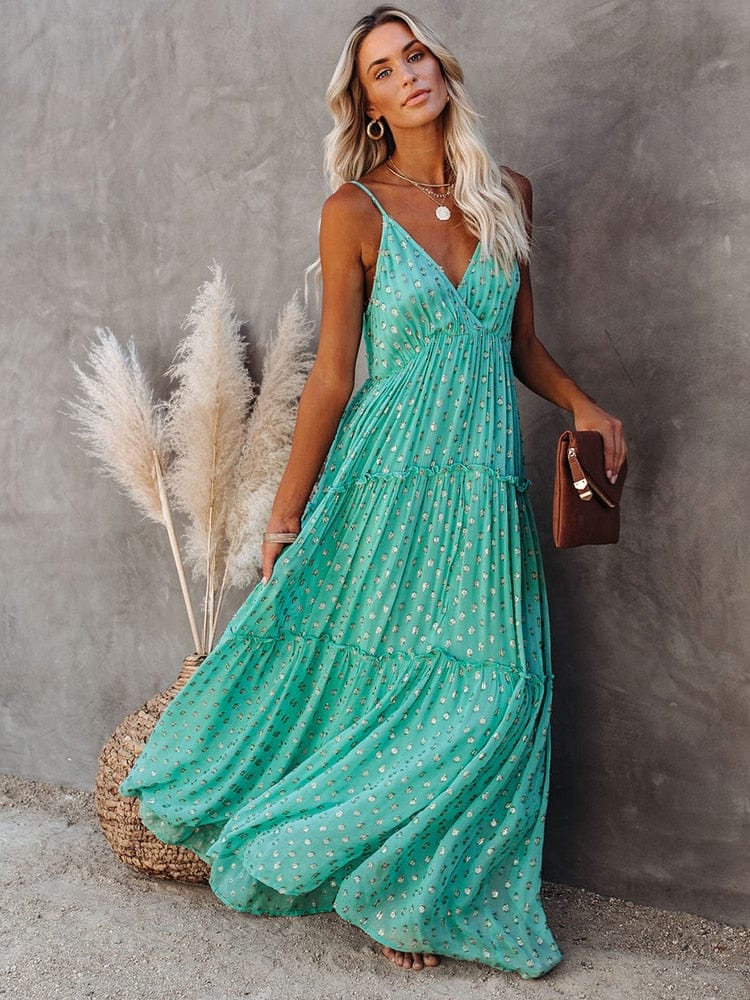 Morgan | Maxikleid mit V-Ausschnitt
