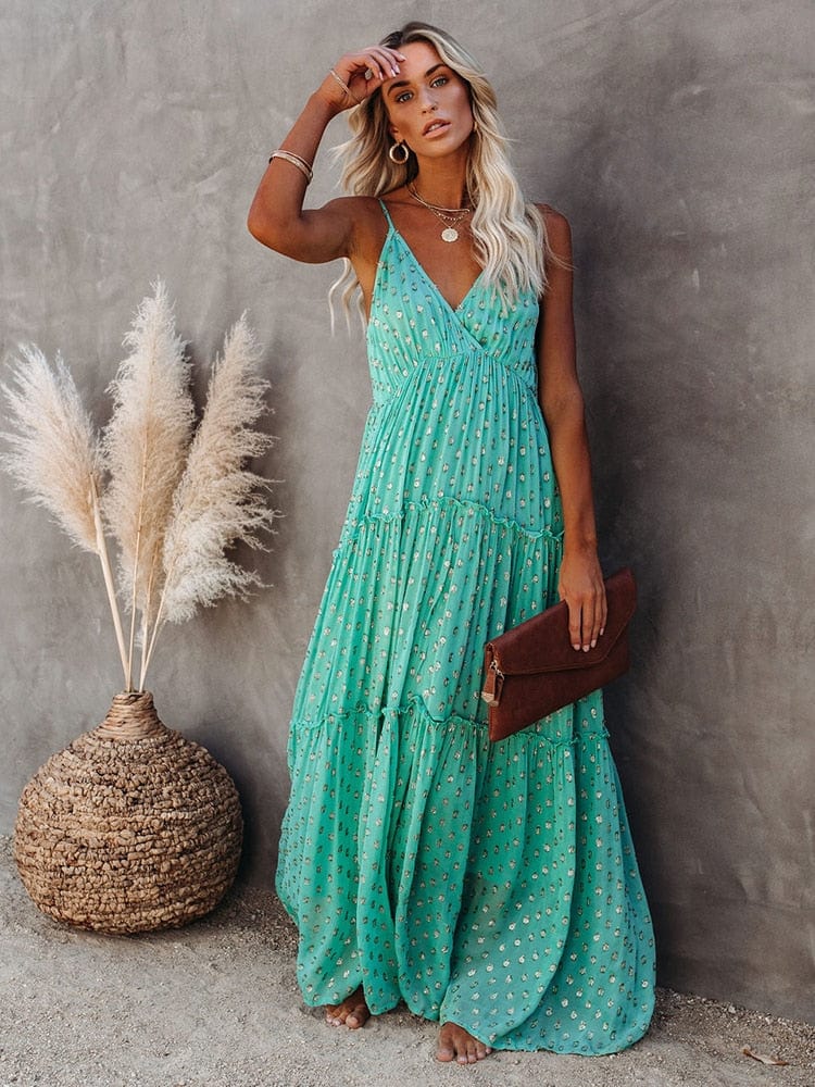 Bristol | Maxikleid mit Ibiza-Print