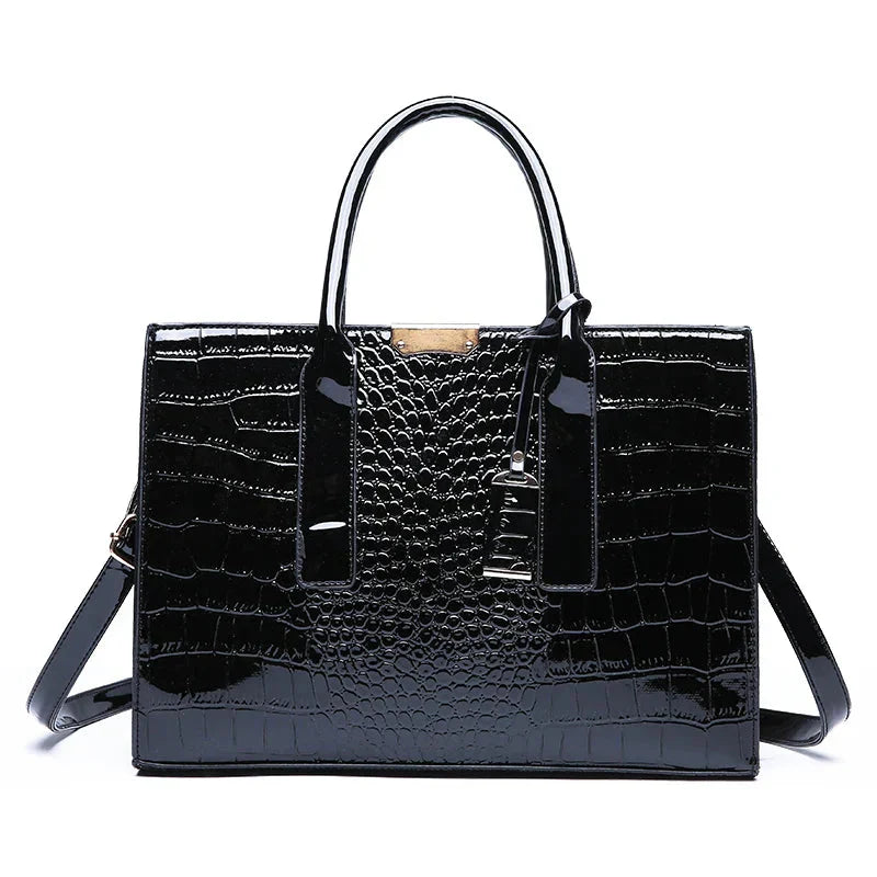 Nami | Handtasche mit Krokodilprägung